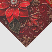 Red Flower Holiday Tissue Paper 薄葉紙 (詳細)