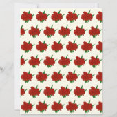 Red Flower Scrapbook Paper (裏面)