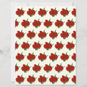 Red Flower Scrapbook Paper (正面)