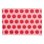 Red Flower Seamless Pattern Pillow Case 枕カバー (正面)