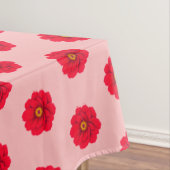 Red Flower Seamless Pattern Tablecloth テーブルクロス (インサイチュ)