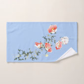 Red flower towel set by megyarsh バスタオルセット (ハンドタオル)