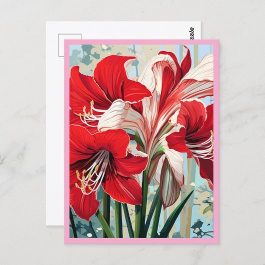 RED FLOWERS #1 ポストカード (正面/裏面)