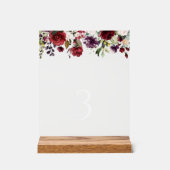 Red Flowers, Pink Flowers, Baptism Table Numbers アクリルサイン (正面)