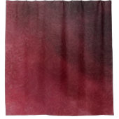 Red Flowers print shower curtain シャワーカーテン (正面)