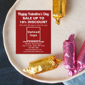 Red Flyerのビジネスバレンタイン販売 チラシ