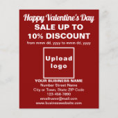 Red Flyerのビジネスバレンタイン販売 チラシ (正面)