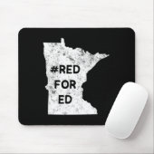 Red For Ed ミネソタ州の先生 公教育のために  マウスパッド (マウス)