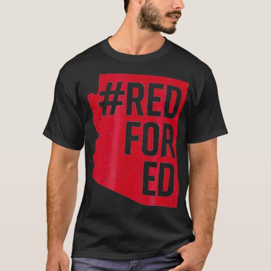 Red For Ed   Arizona Teacher Protest Tshirt Redfor Tシャツ (正面)