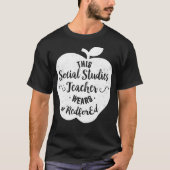 Red For Ed  Social Studies Teacher Protest Walkout Tシャツ (正面)