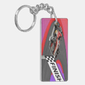 Red Formula Racing Car  キーホルダー (正面左)