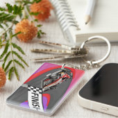 Red Formula Racing Car  キーホルダー (正面右)