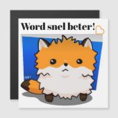 Red Fox マグネット招待状 (正面/裏面)