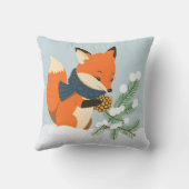 Red Fox Christmas fun クッション (裏面)