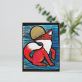 Red Fox Full Moon Loyal Foxes MoonChild            ポストカード (スタンド正面)