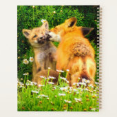 Red Fox Kits Planner | 森の野生動物アート プランナー手帳 (裏面)