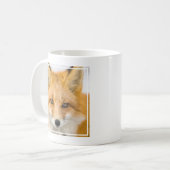 Red Fox Portrait コーヒーマグカップ (正面左)