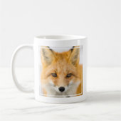 Red Fox Portrait コーヒーマグカップ (左)