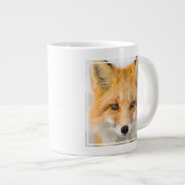 Red Fox Portrait ジャンボコーヒーマグカップ (正面右)