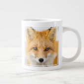 Red Fox Portrait ジャンボコーヒーマグカップ (右)