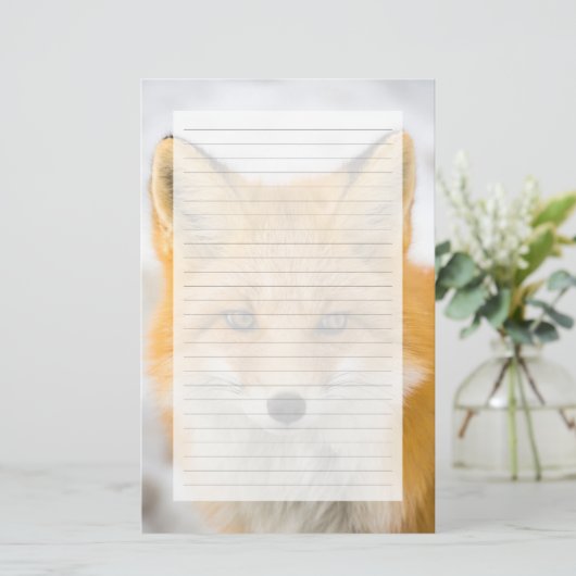 Red Fox Portrait 便箋 (スタンド正面)