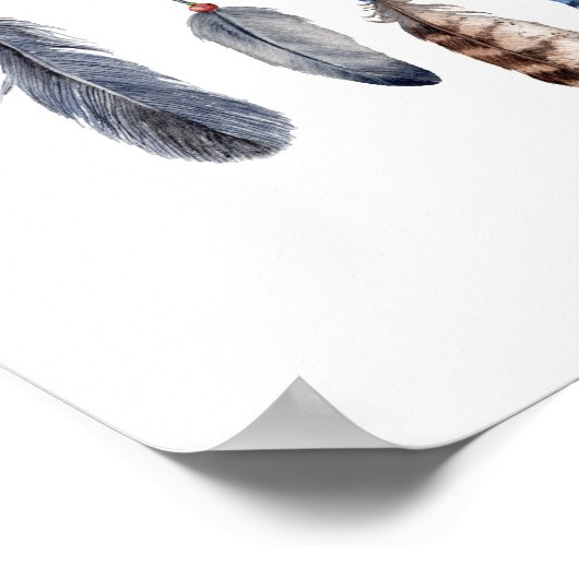 Red Fox Sleeping on Dreamcatcher ポスター (角)