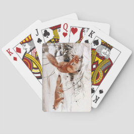 Red Foxes in the Winter Snow (by Wilhelm Kuhnert) トランプ