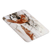 Red Foxes in the Winter Snow (by Wilhelm Kuhnert) マグネット (右側)