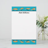 Red Foxes Personalized 便箋 (スタンド正面)