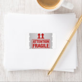 Red Fragile Handle with Care Mailing Label images2 ラベル (インサイチュ)