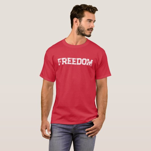 Red Freedom Shirt Freedom Tシャツ (正面フル)