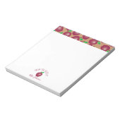 Red Fresh Apple Educatorメモ帳 ノートパッド (回転)