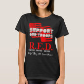 Red Friday軍隊On Friday We衣服Red Support Tシャツ (正面)