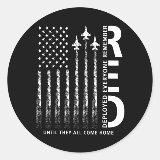 RED Friday すべての配備された軍人を覚えよう ラウンドシール (正面)