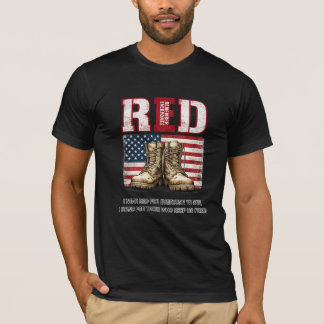 RED Friday Combat Boots T-Shirt  Tシャツ