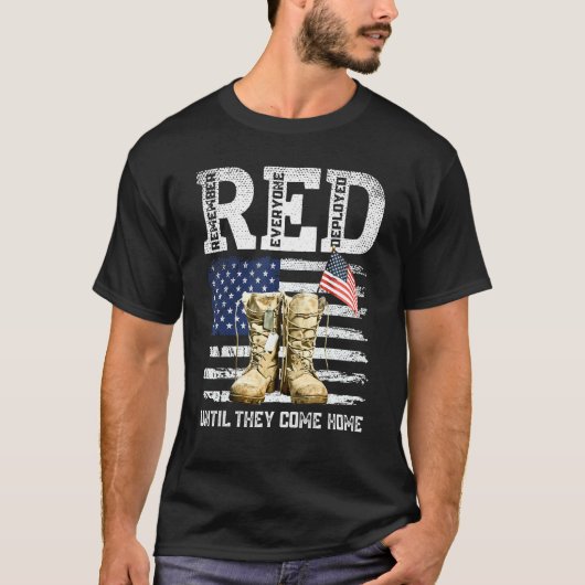 RED Friday Remember毎週金曜日に展開された全員 Tシャツ (正面)