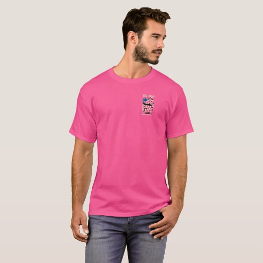 Red Friday Remember Everyone Deployed軍隊パパ Tシャツ (正面フル)