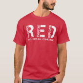 RED Friday Remember Everyone Deployed軍隊 Tシャツ (正面)