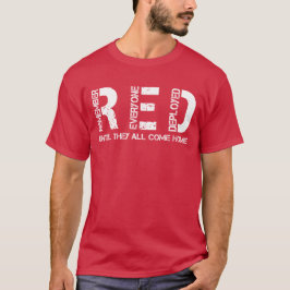 RED Friday Remember Everyone Deployed軍隊 Tシャツ