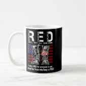 Red Friday Suprt Our Troops Until They All Come Ho コーヒーマグカップ (左)