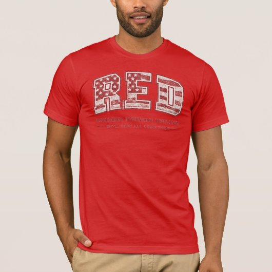 RED Friday T-Shirt - Remember Everyone Deployed -  Tシャツ (正面)