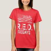 RED Fridays 展開中の軍人を忘れない Tシャツ (正面)