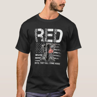 Red Fridays Remember Everyone Deployedヴィンテージ名 Tシャツ
