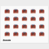 RED_FRONT_CAMARO.png ラウンドシール (シート)