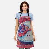 Red Fruits Bowl エプロン (着用した状態)