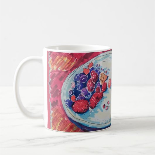 Red Fruits Bowl コーヒーマグカップ (左)