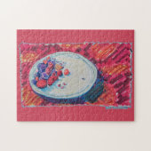 Red Fruits Bowl ジグソーパズル (横)