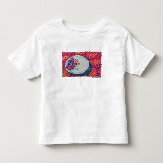 Red Fruits Bowl トドラーTシャツ (正面)