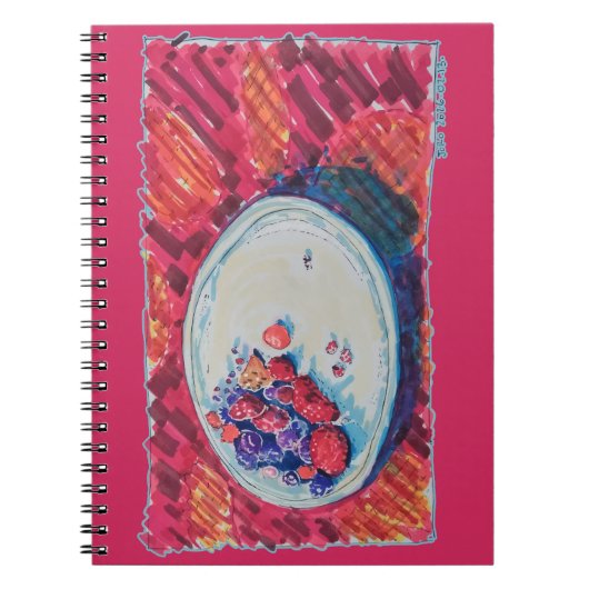 Red Fruits Bowl ノートブック (正面)