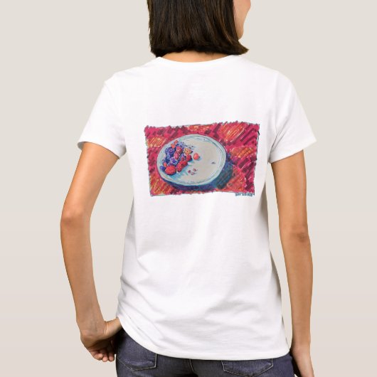 Red Fruits Bowl Tシャツ (裏面)